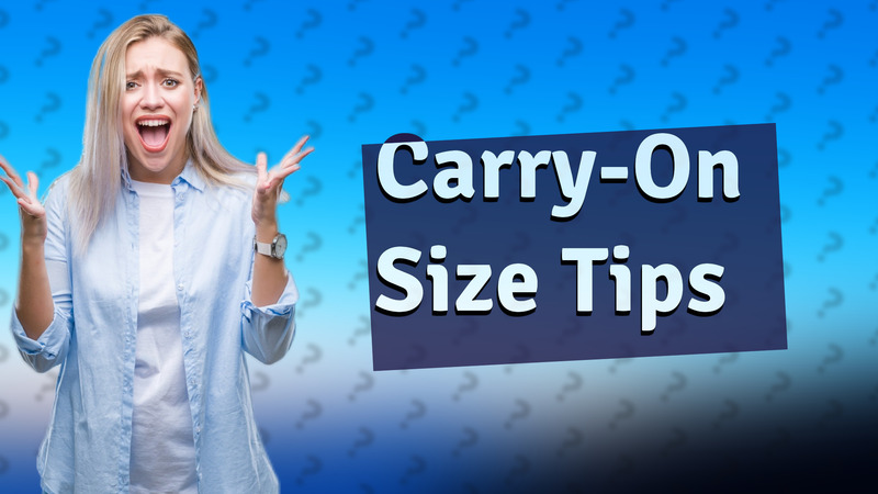 Carry-On Size Tips