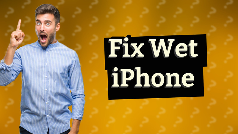 Fix Wet iPhone