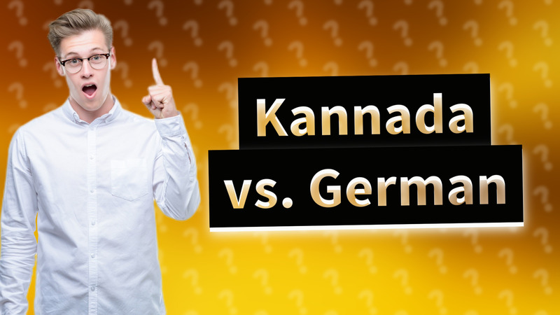 Kannada vs. German