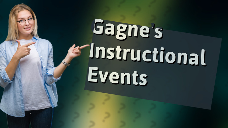 Gagne's Instructional Events