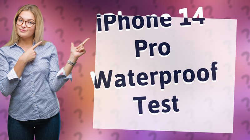 iPhone 14 Pro Waterproof Test