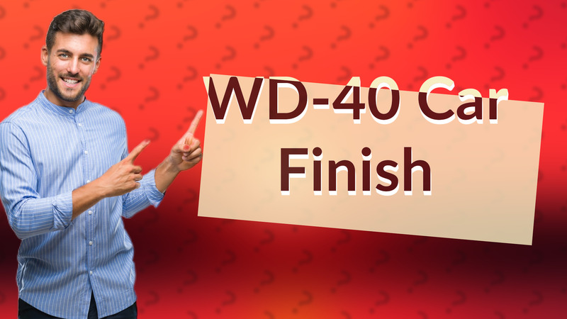 WD-40 Car Finish