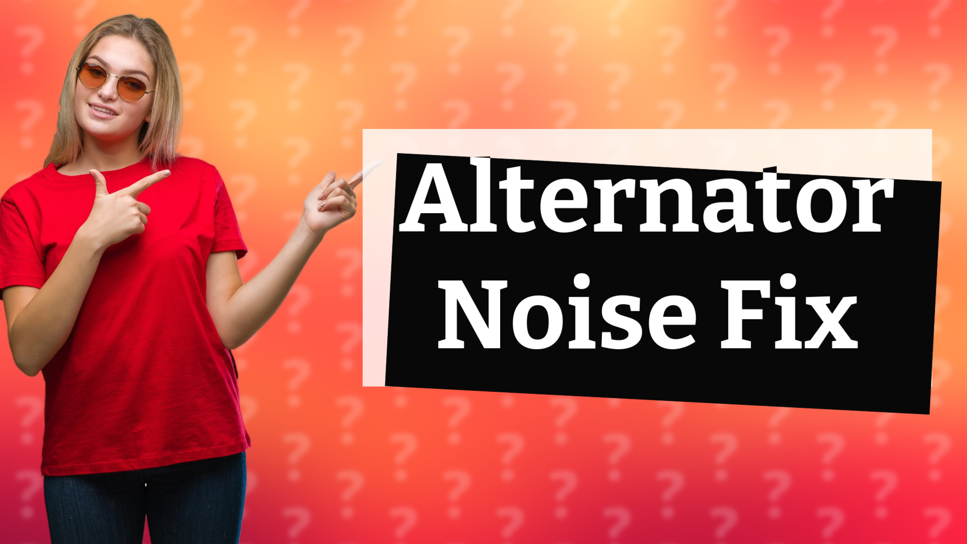 Alternator Noise Fix