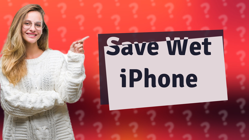 Save Wet iPhone
