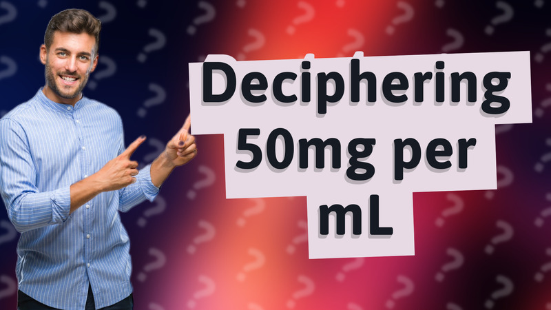 Deciphering 50mg per mL