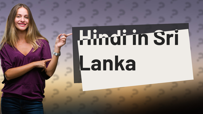 Hindi in Sri Lanka
