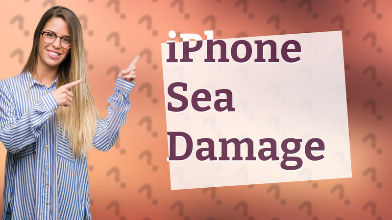 iPhone Sea Damage