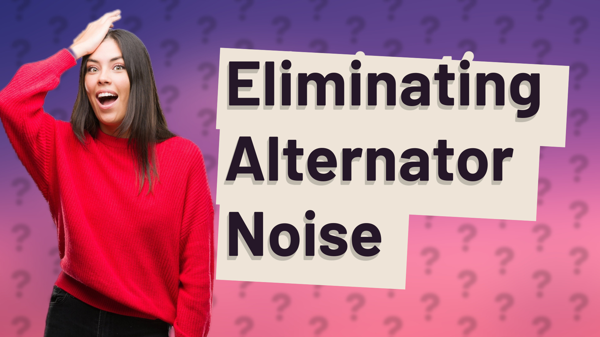 Eliminating Alternator Noise