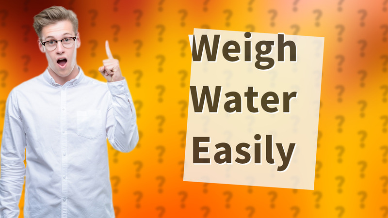 Weigh Water Easily