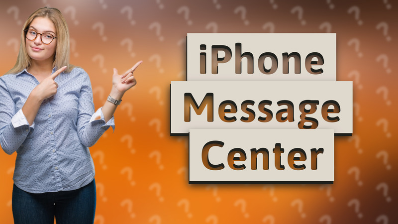 iPhone Message Center