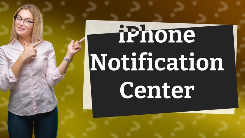 iPhone Notification Center