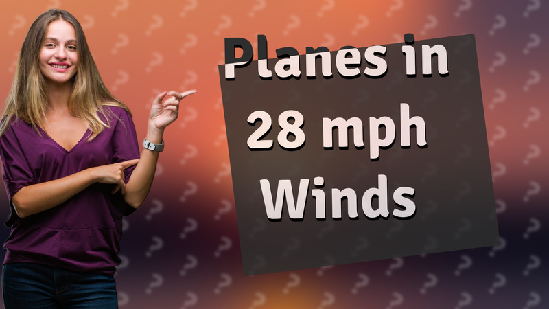 Planes in 28 mph Winds