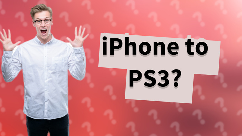 iPhone to PS3?