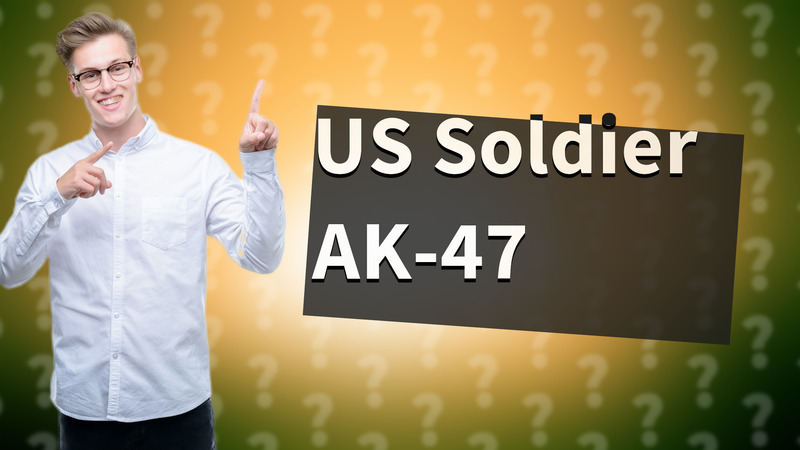 US Soldier AK-47