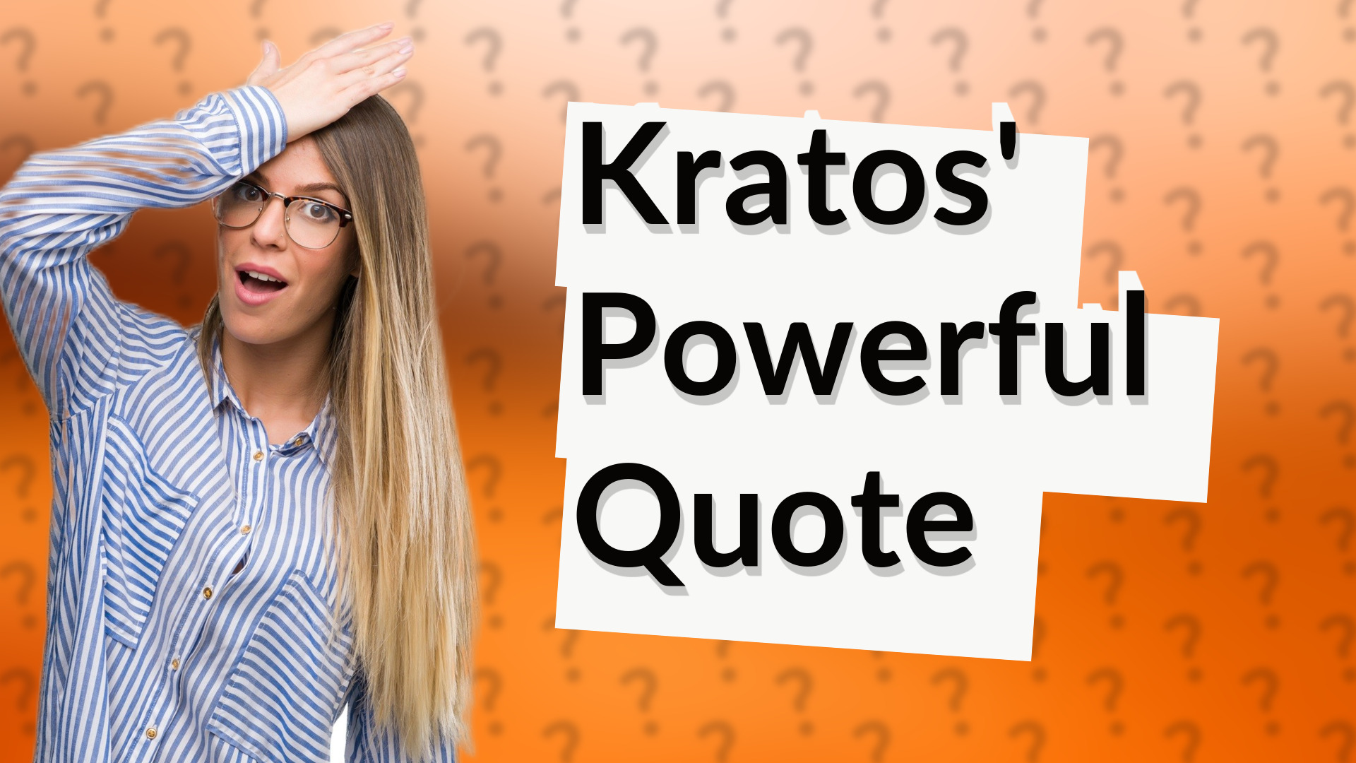 Kratos' Powerful Quote