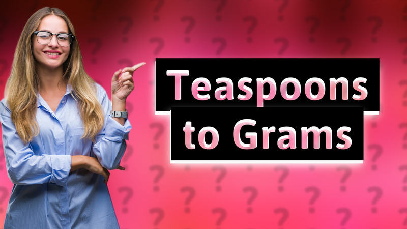 Teaspoons to Grams