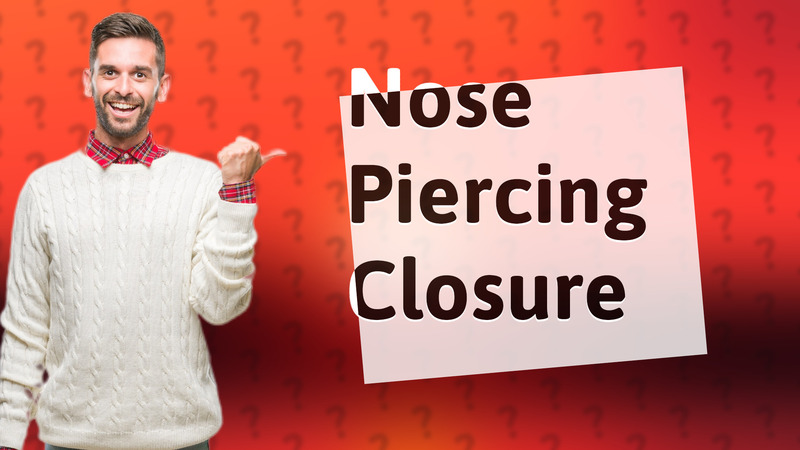 Nose Piercing Closure