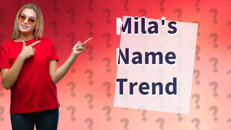 Mila's Name Trend