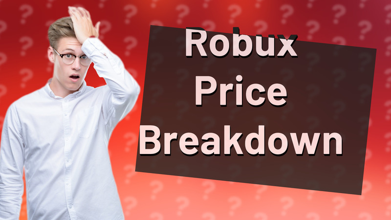 Robux Price Breakdown