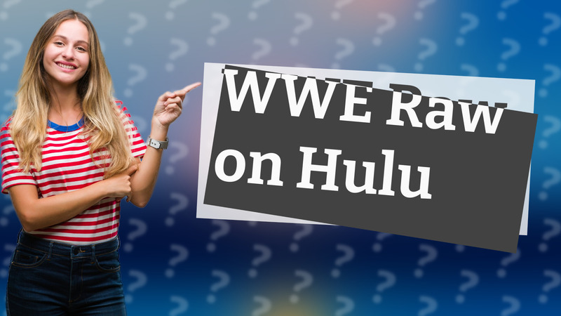 WWE Raw on Hulu