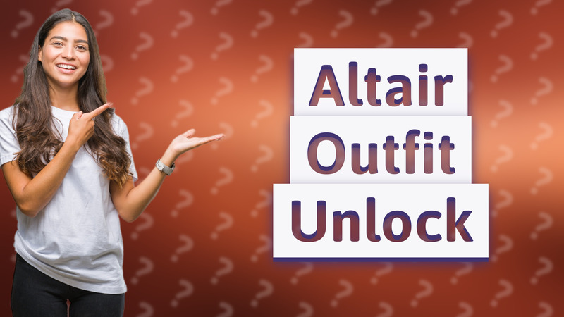 Altair Outfit Unlock