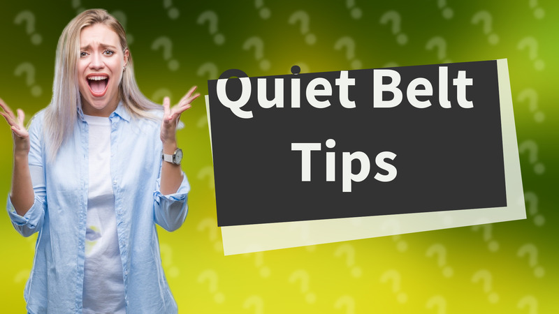 Quiet Belt Tips