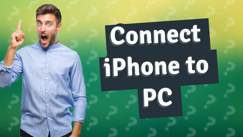 Connect iPhone to PC