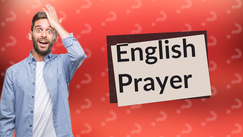 English Prayer