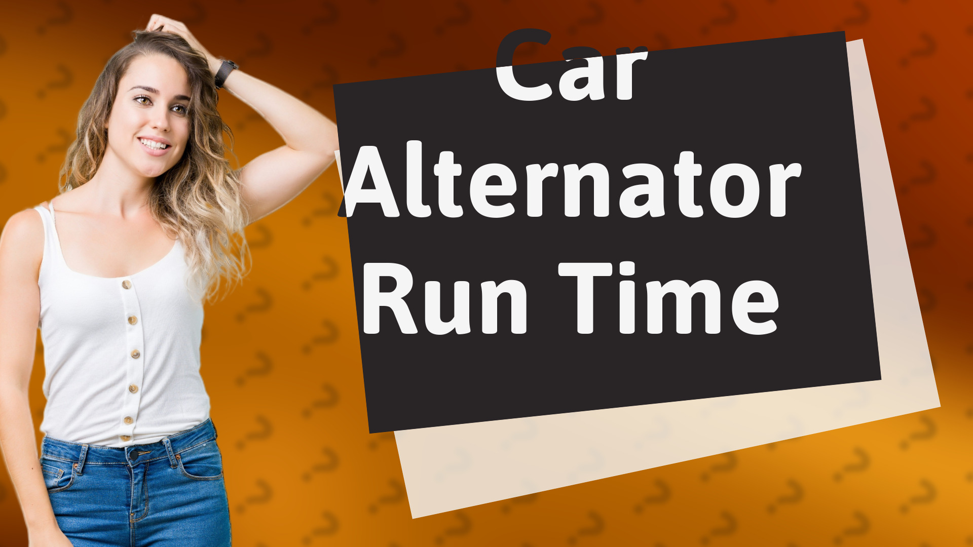 Car Alternator Run Time