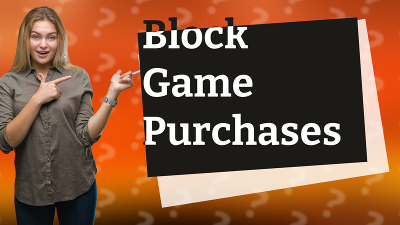 Block Game Purchases