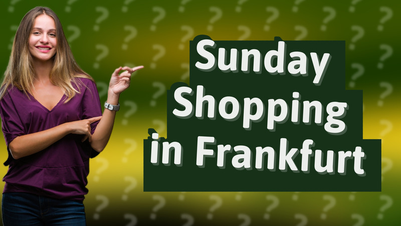 Sunday Shopping in Frankfurt
