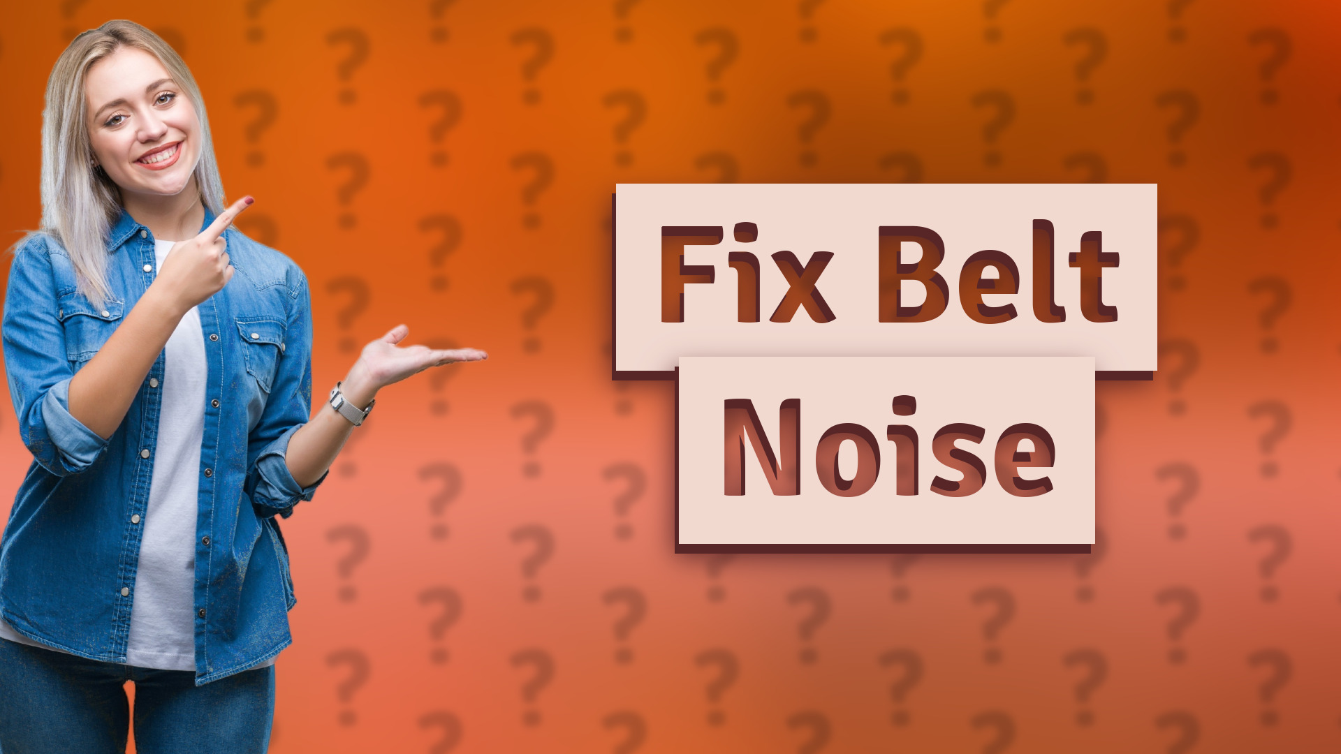 Fix Belt Noise