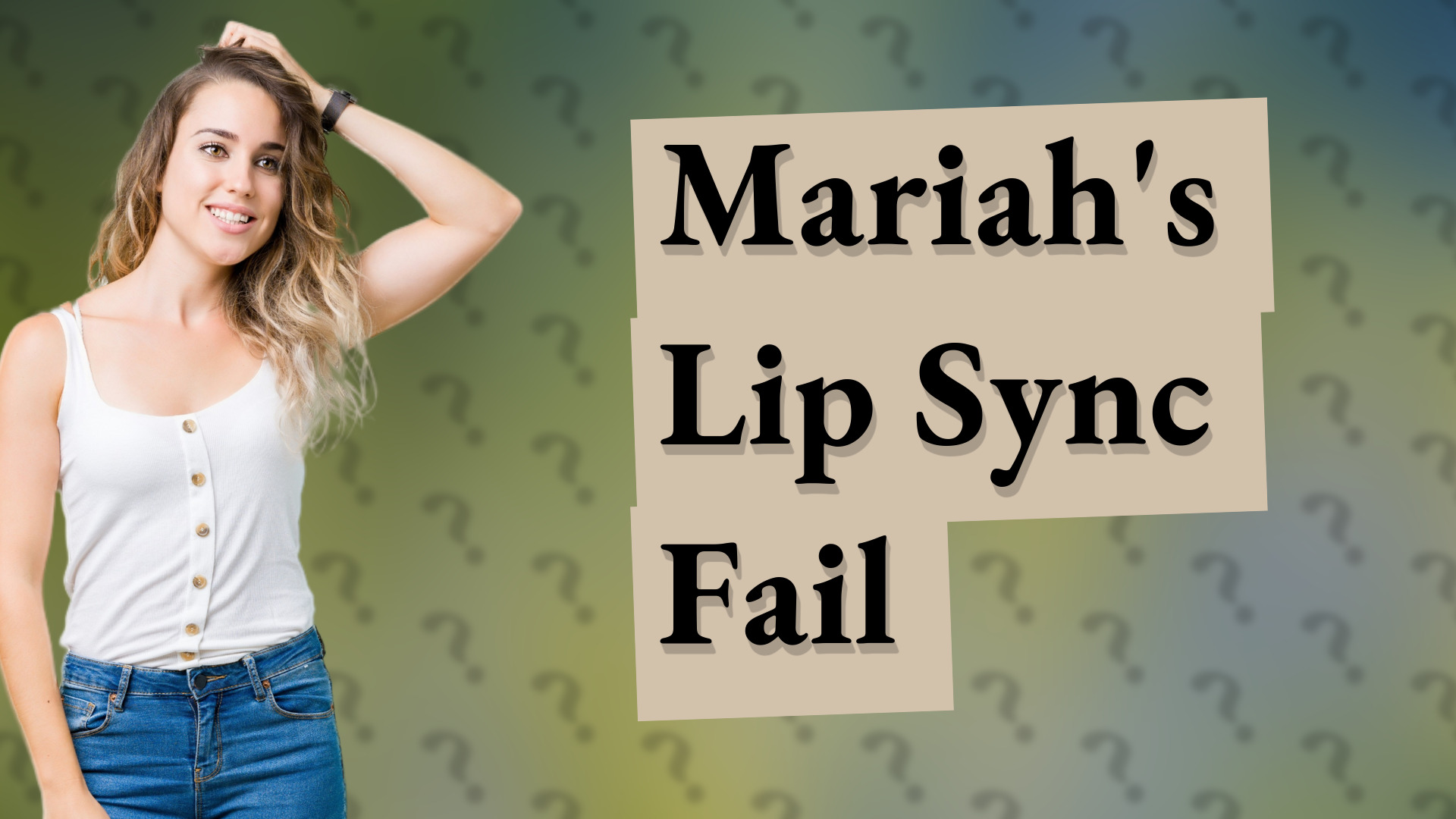 Mariah's Lip Sync Fail