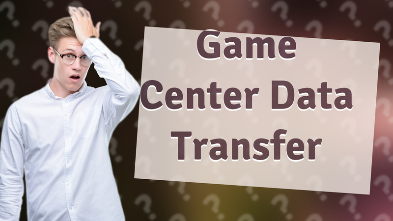 Game Center Data Transfer