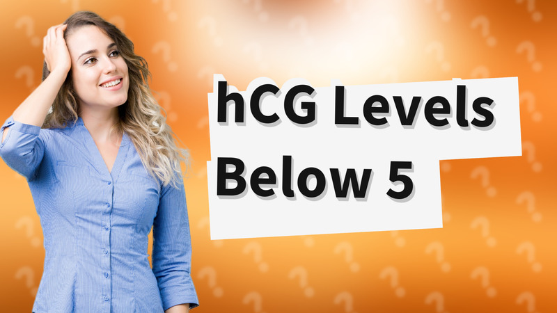 hCG Levels Below 5