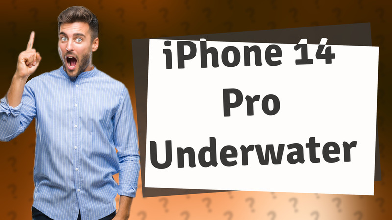 iPhone 14 Pro Underwater