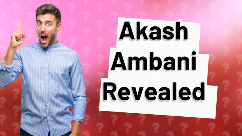 Akash Ambani Revealed