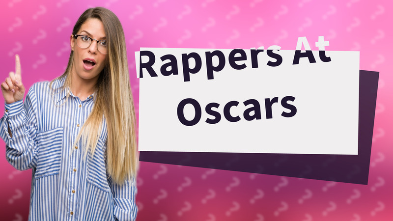 Rappers At Oscars