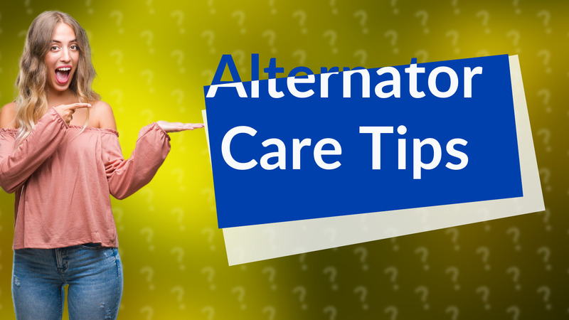 Alternator Care Tips