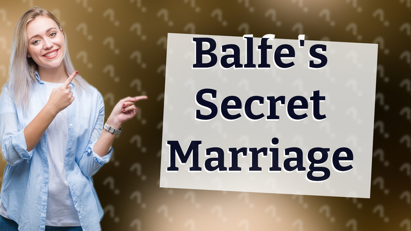 Balfe's Secret Marriage