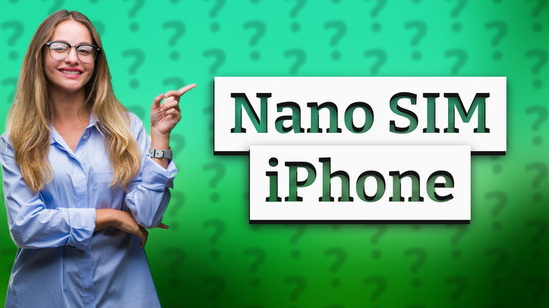 Nano SIM iPhone
