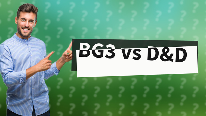 BG3 vs D&D
