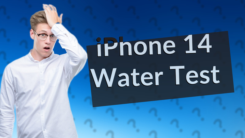 iPhone 14 Water Test