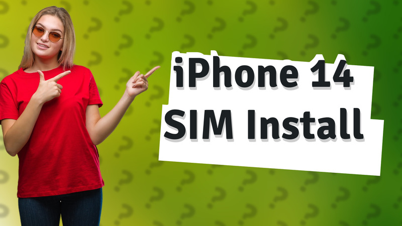 iPhone 14 SIM Install
