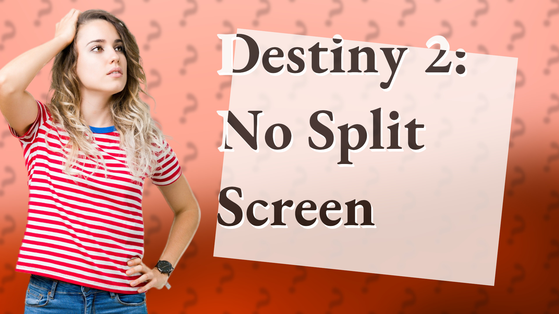 Destiny 2: No Split Screen