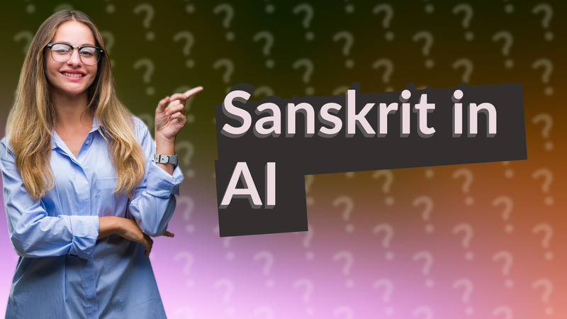 Sanskrit in AI