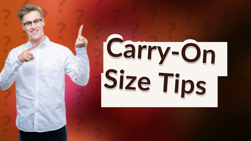 Carry-On Size Tips