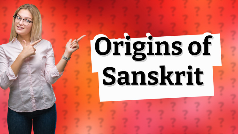 Origins of Sanskrit
