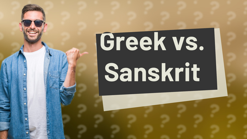 Greek vs. Sanskrit