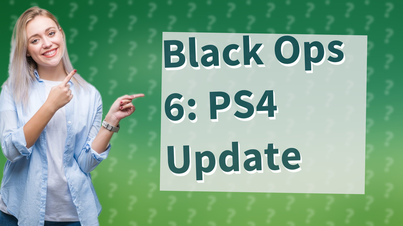 Black Ops 6: PS4 Update